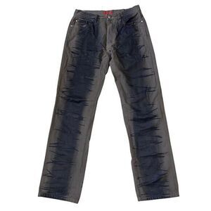 Hugo Boss Red Label Men's‎ Brown Black Painted Straight Jeans Size W 31" L 32"
